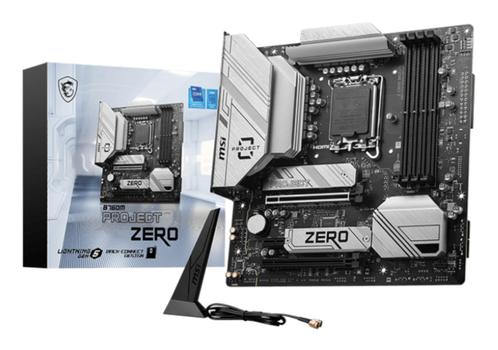 MSI B760M PROJECT ZERO Micro-ATX LGA1700 sokkel Intel B760 (B760M PROJECT ZERO)