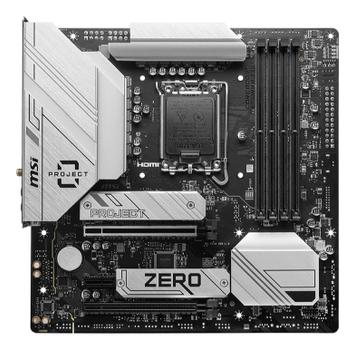 MSI B760M PROJECT ZERO Micro-ATX LGA1700 sokkel Intel B760 (B760M PROJECT ZERO)
