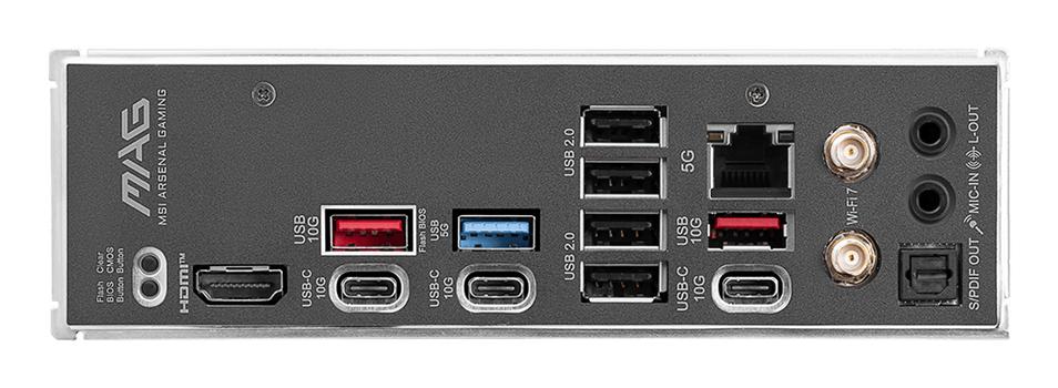 MSI MAG B850 TOMAHAWK MAX WIFI Moderkort AM5, B850, DDR5, 1x PCIe 5.0, 4x M.2 (MAG B850 TOMAHAWK MAX WIFI)