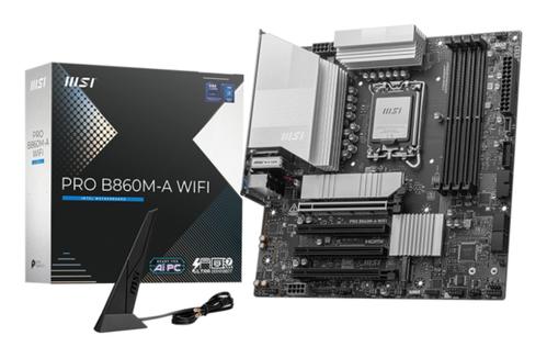MSI PRO B860M-A WIFI Moderkort LGA 1851, B860, DDR5, 1x PCIe 5.0, 3x M.2 (PRO B860M-A WIFI)