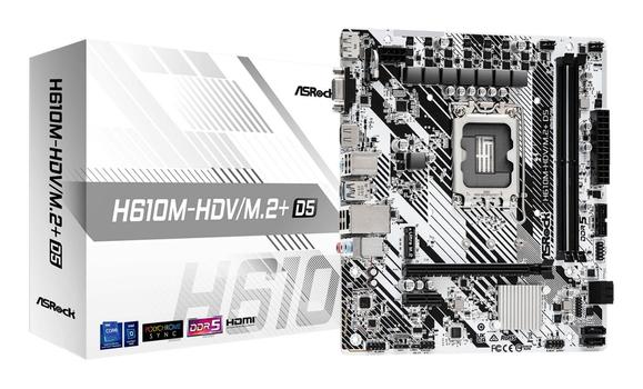 ASROCK H610M-Hdv/ M.2+ D5 Intel H610  (H610M-HDV/M.2+ D5)