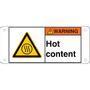BRADY ISO Safety Sign - Warning Hot