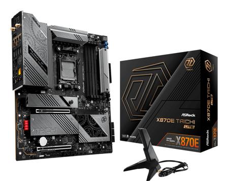 ASRock X870E Taichi Lite, ATX AM5, DDR5, 1x M.2 PCIe 5.0, 2x USB4, 5GbE LAN, Wi-Fi 7 160MHz (802.11be) (90-MXBPA0-A0UAYZ)