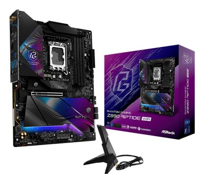 ASRock Z890 Riptide WiFi, ATX LGA1851, 4x DDR5, 1x M.2 PCIe 5.0, 2x Thunderbolt 4, 2.5GbE LAN, Wi-Fi 7 320MHz (90-MXBPB0-A0UAYZ)