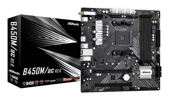 ASROCK Amd B450 Socket Am4 Micro Atx (B450M/AC R2.0)