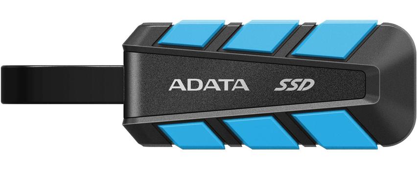 A-DATA SC740 - SSD - 2 TB - extern (portabel) - USB 3.2 Gen 2 (USB-C kontakt) - blå, svart (SC740-2000G-CBU)