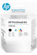 HP 2-pack - farge (cyan, magenta, gul), pigmentert svart - original - byttesett for skriverhode