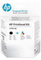 HP 2-pack - farge (cyan, magenta, gul), pigmentert svart - original - byttesett for skriverhode