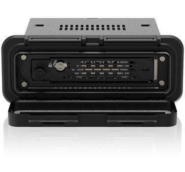 ICY DOCK 2.5" to 3.5" SAS/SATA Rack w/ Keylock & Waterproof Front (MB491SKL-1B)