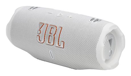 JBL Charge 6 Trådløs bluetooth høyttaler (hvit) Bærbar bluetooth-høyttaler med powerbank,  vann-/ støvtett,  28 timers batteri, Auracast (JBLCHARGE6WHT)