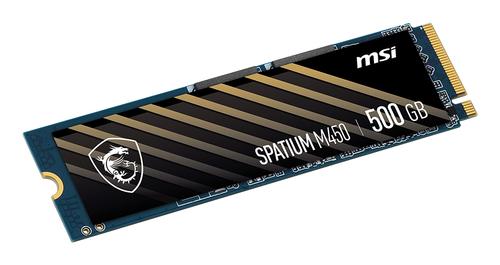 MSI SSD MSI SPATIUM M450 PCIe NVMe M.2 500GB V1 (SPATIUM M450 PCIe 4.0 NVMe M.2 500G)
