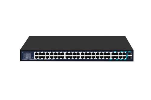 LANVIEW Unmanaged 48-Port RJ45 With 2  (LVN-1UMOUNT-48PORT-2SFP-1G)