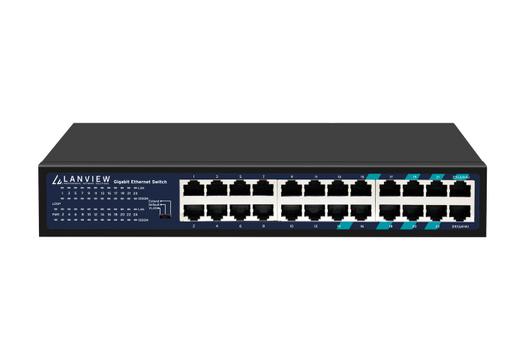 LANVIEW Unmanaged 24-Port Full (LVN-1U-24PORT-1G)