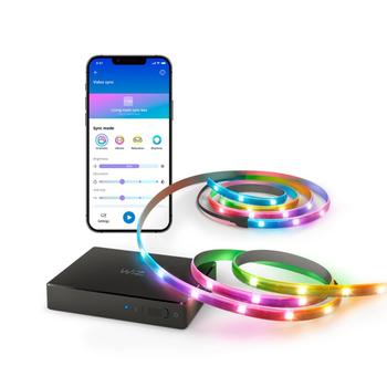 WiZ HDMI sync box med TV lightstrip (75"-85") Supports 4K at 60Hz, RGBIC LED Strip for 75-85 Inch TVs, App/Voice Control (929004667901)