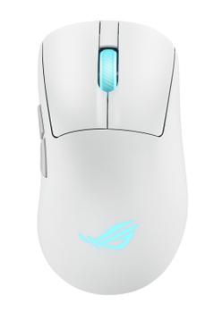 ASUS ROG Keris II Origin Trådløs Gamingmus (hvit) Bluetooth 5.1, RF 2.4GHz, 42000DPI, 65g (90MP04A0-BMUA10)