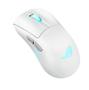 ASUS ROG Keris II Origin Trådløs Gamingmus (hvit) Bluetooth 5.1, RF 2.4GHz, 42000DPI, 65g (90MP04A0-BMUA10)