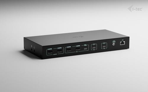 I-TEC USB-C KVM DOCKING STATION FOR 3 HOSTS DUAL DISPLAY POWER D ACCS (C31KVMDOCKPDPRO)