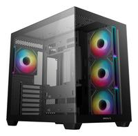 Deepcool CG530 4F Mid Tower svart ATX-kabinett med 4 ARGB-vifter