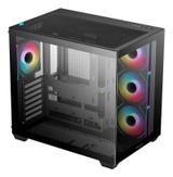 Deepcool CG530 4F Mid Tower svart ATX-kabinett med 4 ARGB-vifter (R-CG530-BKADA4-G-1)