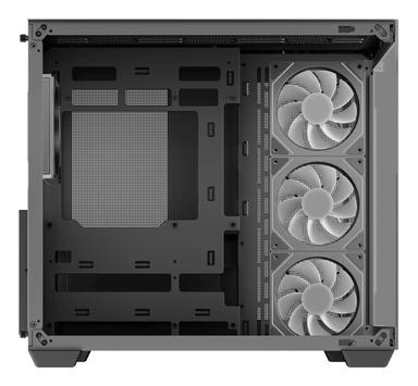 Deepcool CG530 4F Mid Tower svart ATX-kabinett med 4 ARGB-vifter (R-CG530-BKADA4-G-1)