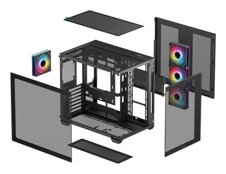 DEEPCOOL Cg530 4F Midi Tower Black (R-CG530-BKADA4-G-1)