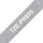 BROTHER TZe-PR935 - White print on premium glitter silver - Roll (1.2 cm x 8 m) 1 cassette(s) laminated tape - for P-Touch PT-E310BTVP, PT-P900Wc, P-Touch Cube Pro PT-P910BT