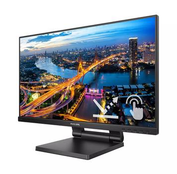 PHILIPS B Line 242B1TC - LED monitor - 24" (23.8" viewable) - touchscreen - 1920 x 1080 Full HD (1080p) @ 75 Hz - IPS - 250 cd/m² - 1000:1 - 4 ms - HDMI, VGA, DisplayPort - speakers - black texture (242B1TC/00)