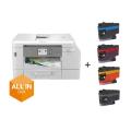 MFP 4-in-1 duplex A4 inkjet AIO with dual paper tray Wi-Fi & Wi-Fi direct extra high capacity consumables 3 year round 20ppm