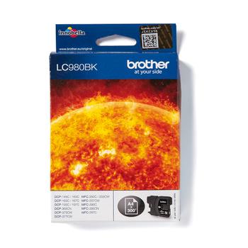 BROTHER LC980BK - Zwart - origineel - inktcartridge - voor DCP-145, 163, 167, 193, 195, 197, 365, 373, 375, 377, MFC-250, 255, 290, 295, 297 (LC-980BK)