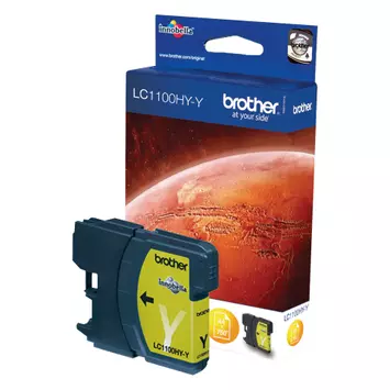 Brother INK CARTRIDGE LC1100HYY YELLOW 750PAGES (LC-1100HYY)