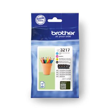 Brother LC3217 Value Pack - 4-pack - svart, gul, cyan, magenta - original - blekkpatron (LC3217VAL)