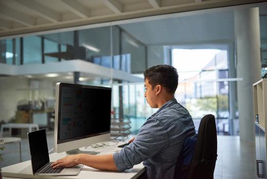 3M personvernfilter for 25" widescreen - Personvernfilter for skjerm - 25" bred - svart (PF25.0W9)