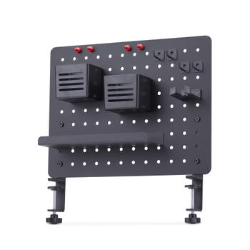 STARTECH CLAMP-ON PEGBOARD ORGANIZER - WITH ACCESSORIES STEEL BLACK ACCS (1612B-DESK-PEGBOARD)