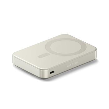 SATECHI OntheGo? Qi2 10K Magnetisk Power Bank med stativ - Sand (ST-B10Q2SW)