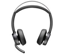 POLY Voyager Focus 2 - Headset - On-Ear - Bluetooth - kabellos - aktive Rauschunterdrückung - Adapter USB-C via Bluetooth - Schwarz - Zoom Certified