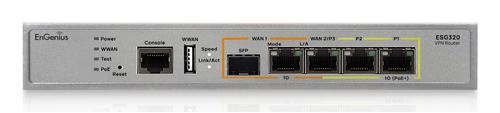 ENGENIUS Managed Desktop 3 x 1 GbE ports, SFP WAN port SD-WAN Gateway with 1 x PoE+ (ESG320)