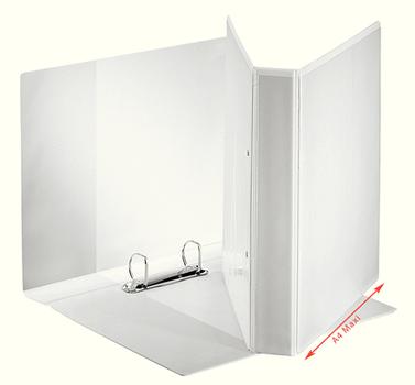 ESSELTE panoramabinder A4+ 2DR/30mm w/3 pock. White (55219*10)