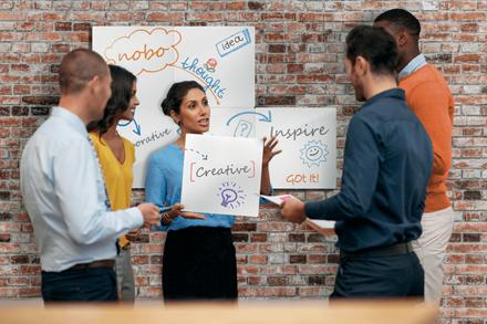 NOBO modulært whiteboardtavle 45x45cm (1915655)