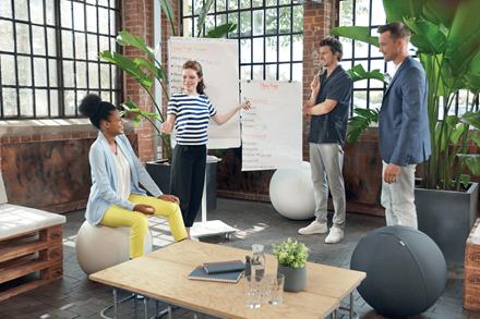 NOBO Blädderblock 58x81cm bl/rut 70g 50ark recycled (1915659)