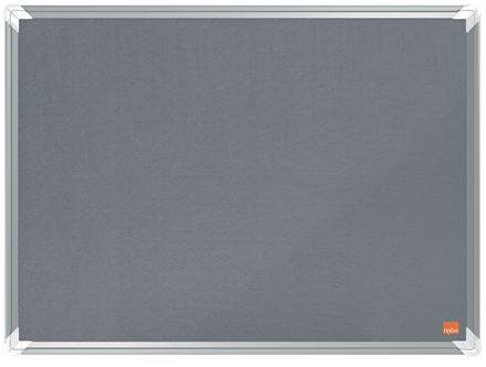NOBO Premium Plus Grey Felt Noticeboard Aluminium Frame 600x450mm 1915194 DD (1915194)