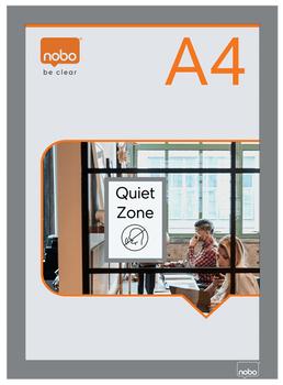 NOBO itseliimautuva A4-magneettikehys,  2kpl, hopea (1915696)