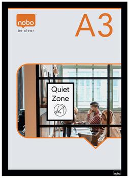 NOBO itseliimautuva A3-magneettikehys,  2kpl, musta (1915700)