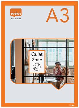 NOBO itseliimautuva A3-magneettikehys,  2kpl, oranssi (1915698)