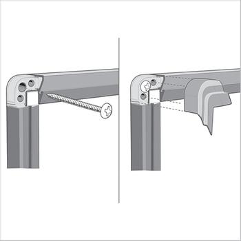 NOBO Premium Plus Grey Felt Noticeboard Aluminium Frame 600x450mm 1915194 DD (1915194)