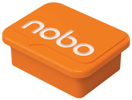 NOBO Whiteboard Magneter Nobo Orange Pakke/4 (1905327*10)