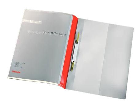 ESSELTE Flat File w/2 pock A4 Red Box of 25 (28359)