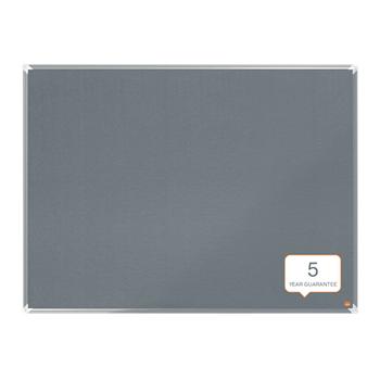 NOBO Premium Plus Grey Felt Noticeboard Aluminium Frame 1200x900mm 1915196 DD (1915196)