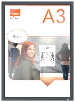 NOBO Plakatramme NOBO ImpressionPro A3 sort (1915581)