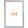 NOBO Impression Pro Wall Mounted A4 Poster Frame Literature Sign Holder With Anodised Clip Frame - 1915578 (1915578)