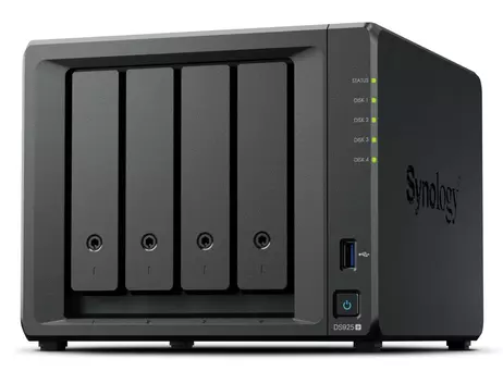 Synology DiskStation DS925+ 2x2.5GbE NAS-server uten 10GbE-støtte (DS925+)